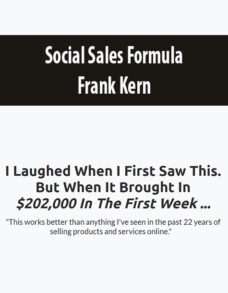 Social Sales Formula (With Bonus Youtube Training!) By Frank Kern