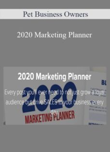 Pet Business Owners – 2020 Marketing Planner